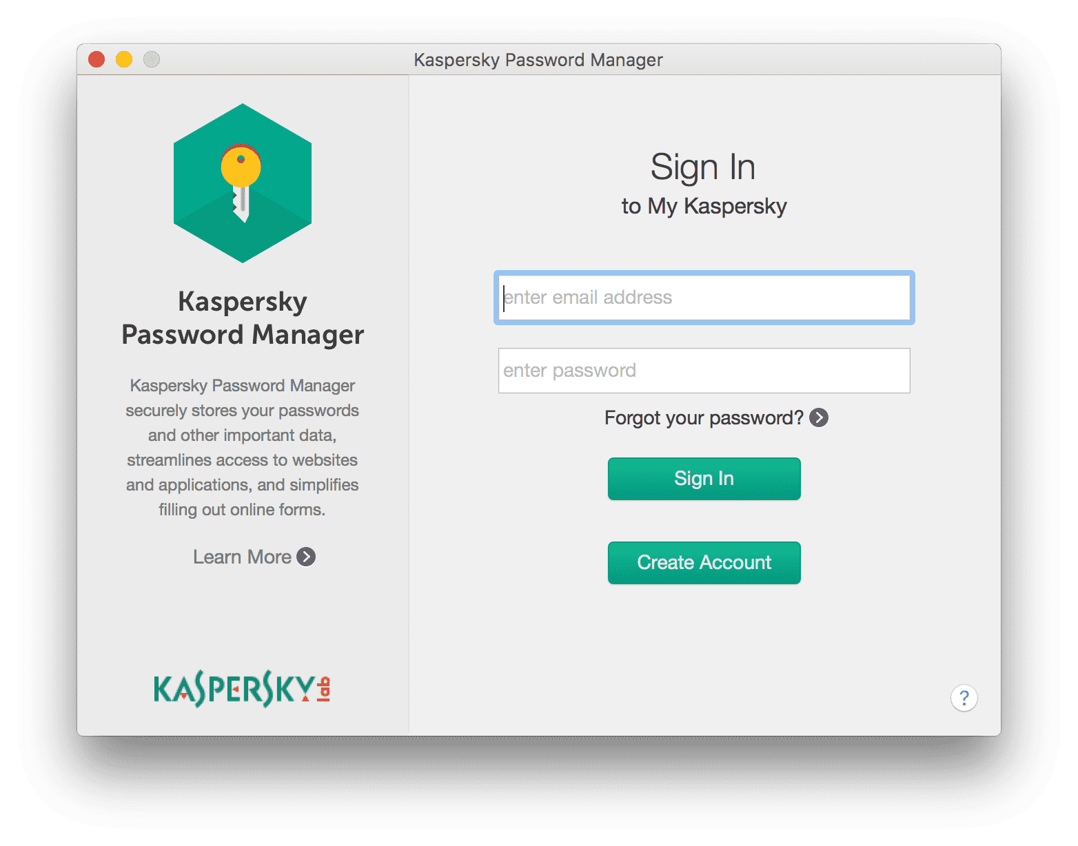 Kaspersky Password Manager for Windows 9.0.1.447