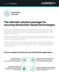 Securing Blockchain Compaines with Kaspersky Blockchain Security