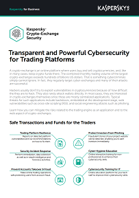 Securing Crypto-Exchanges with Kaspersky CEX Security