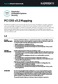 PCI DSS v3.2 Mapping: Embedded Systems