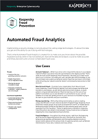 Automated Fraud Analytics