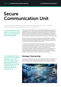 Secure Communication Unit