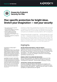 KASPERSKY ENDPOINT SECURITY FOR MAC DATASHEET