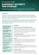 KASPERSKY SECURITY FOR STORAGE - DATA SHEET
